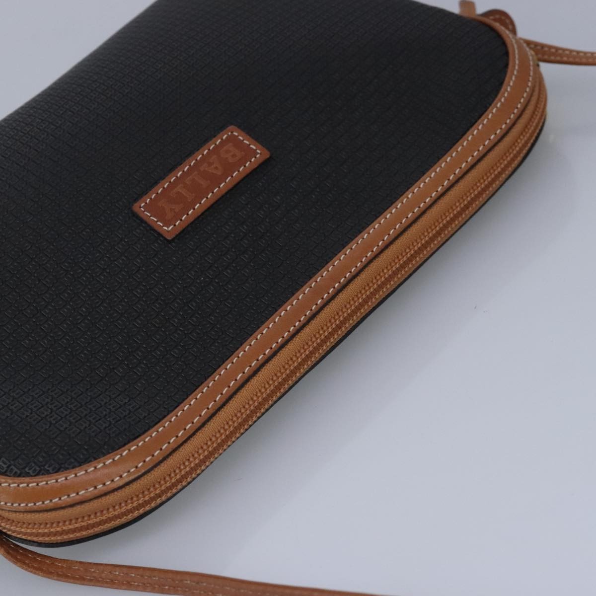 Bally Vintage Shoulder Bag Leather, BLACK, LEATHER, Shoulder bag