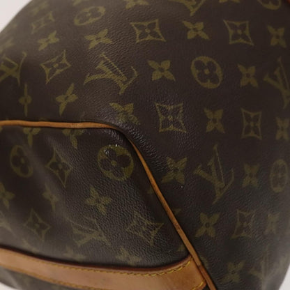 Louis Vuitton Keepall Bandouliere Bag Monogram Canvas, BROWN, CANVAS, Travel bag