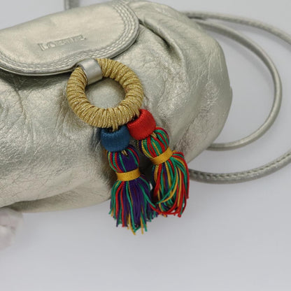 Loewe Vintage Crossbody Leather, SILVER, LEATHER, Shoulder bag