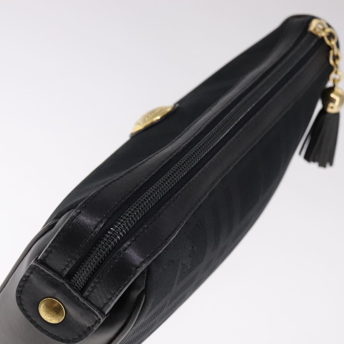 Burberry Nova check Pochette Canvas, BLACK, CANVAS, Clutche & pouche