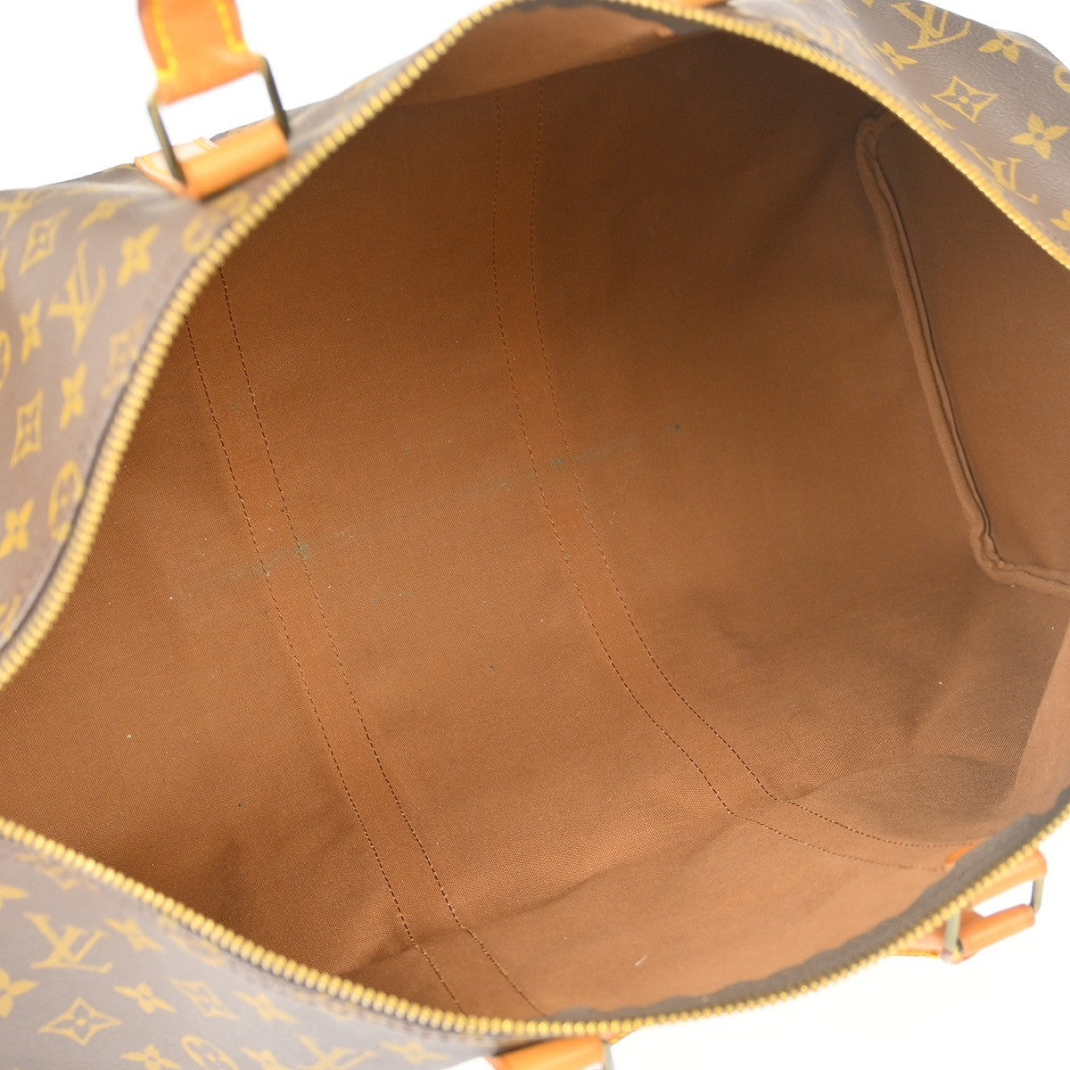 Louis Vuitton Keepall Bag Monogram Canvas, Brown, Canvas, Travel Bag
