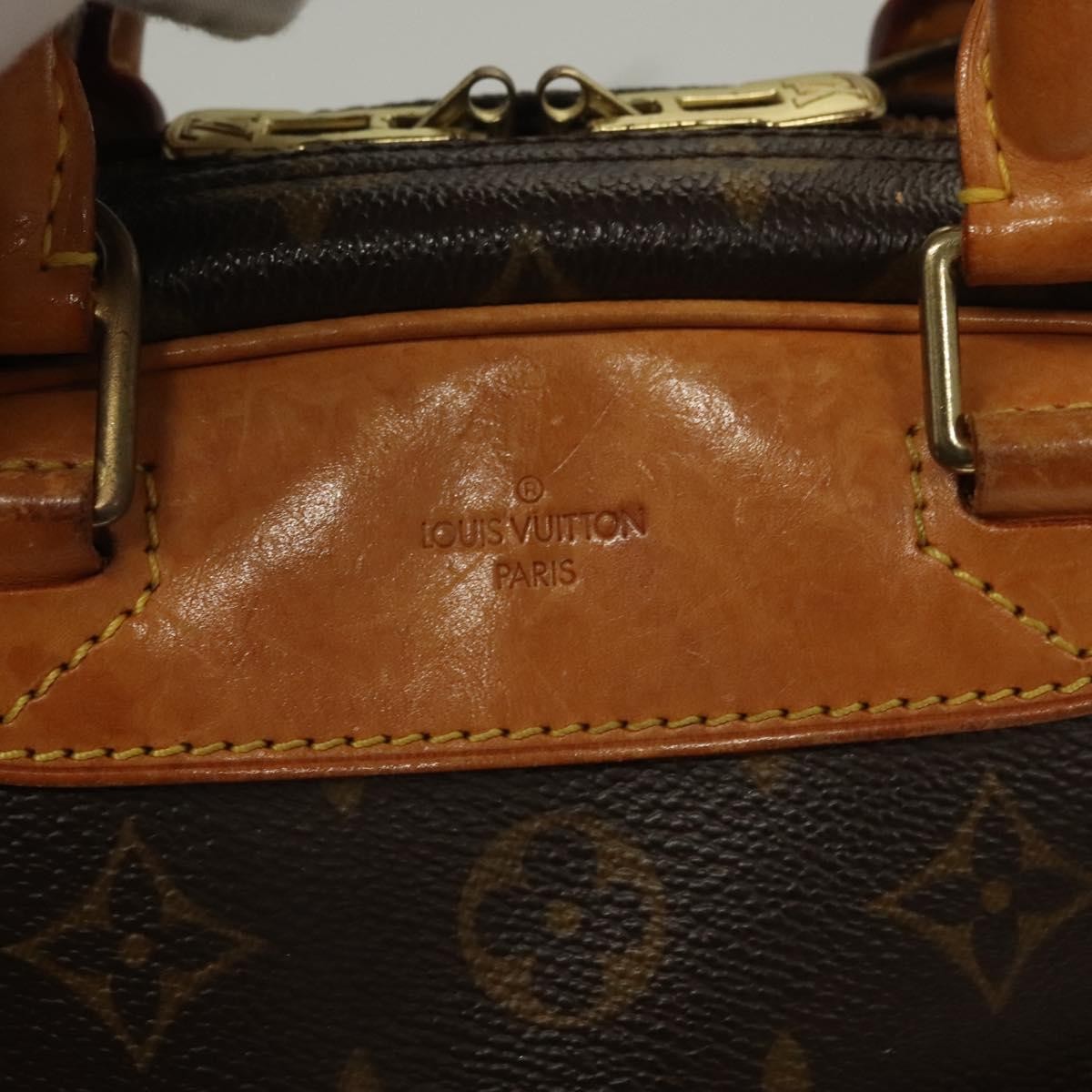 Louis Vuitton Trouville Handbag Monogram Canvas, BROWN, CANVAS, Handbag