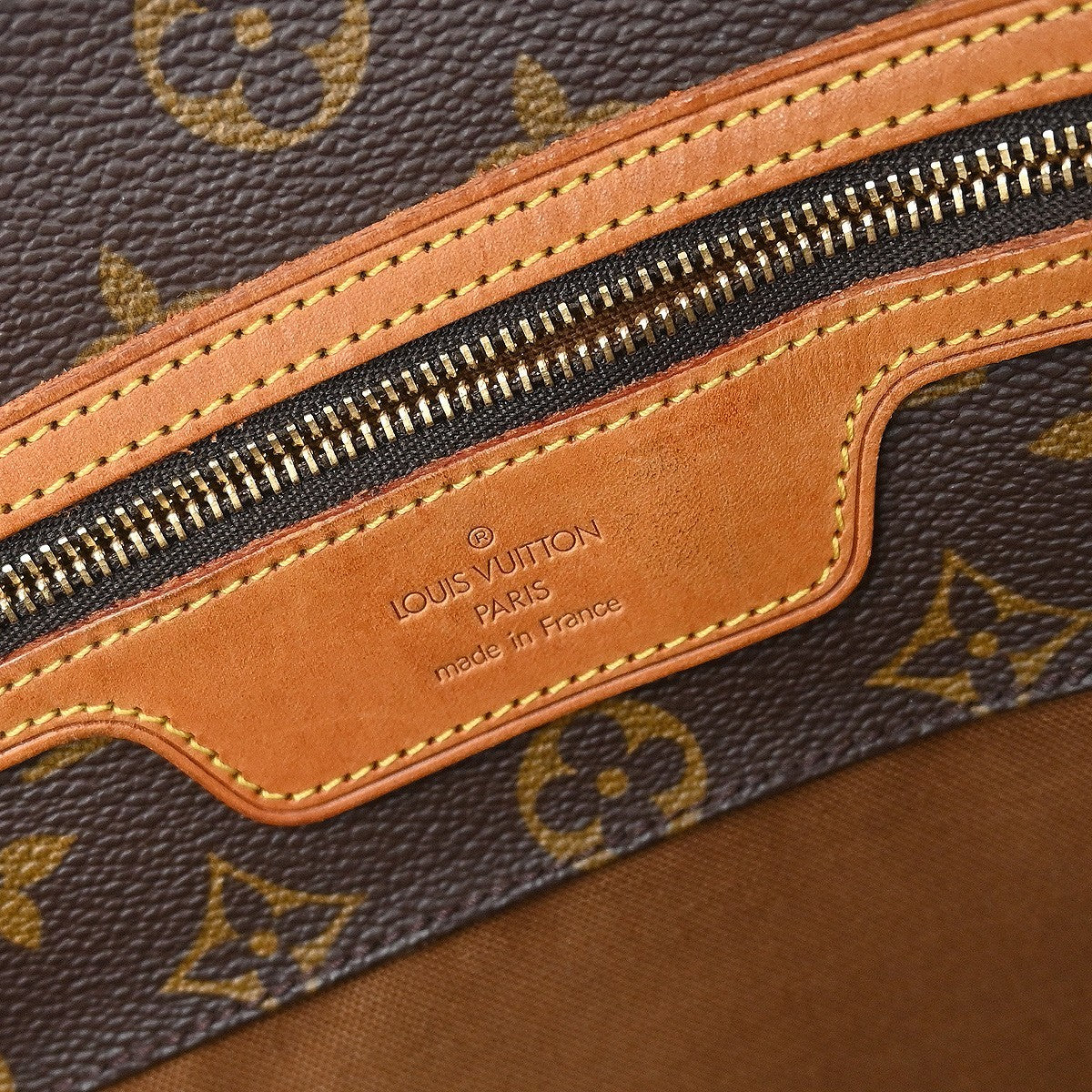 Louis Vuitton Shopping Sac Handbag Monogram Canvas, BROWN, CANVAS, Tote bag