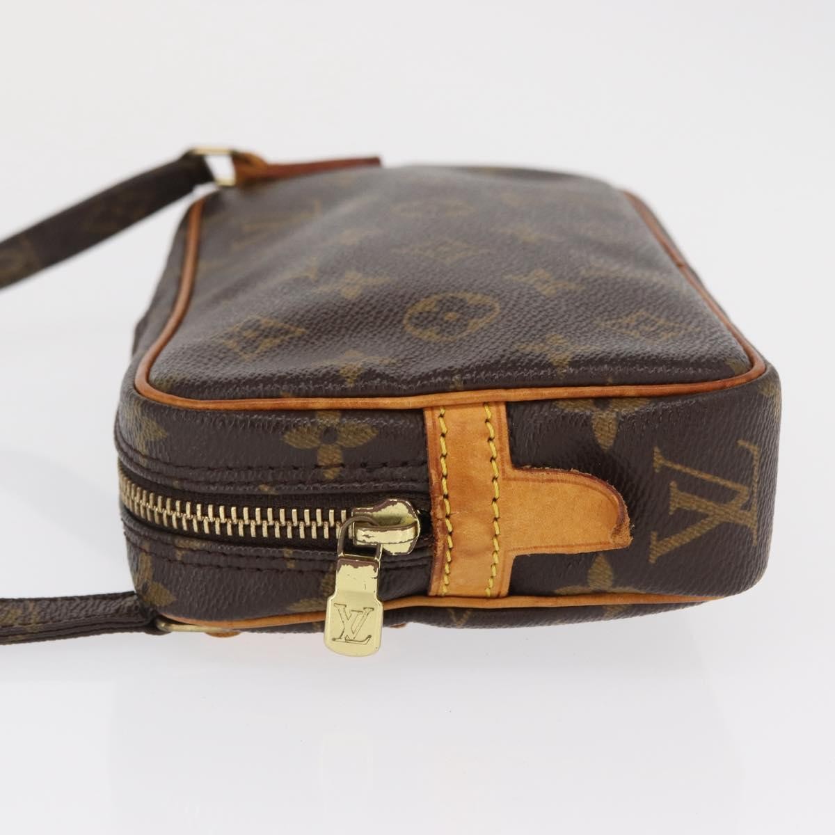 Louis Vuitton Pochette Marly Bandouliere Bag Monogram Canvas, BROWN, CANVAS, Shoulder bag