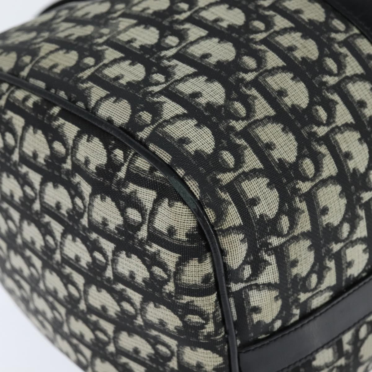 Christian Dior Vintage Trotter Boston Bag Diorissimo Canvas, BLACK, CANVAS, Handbag