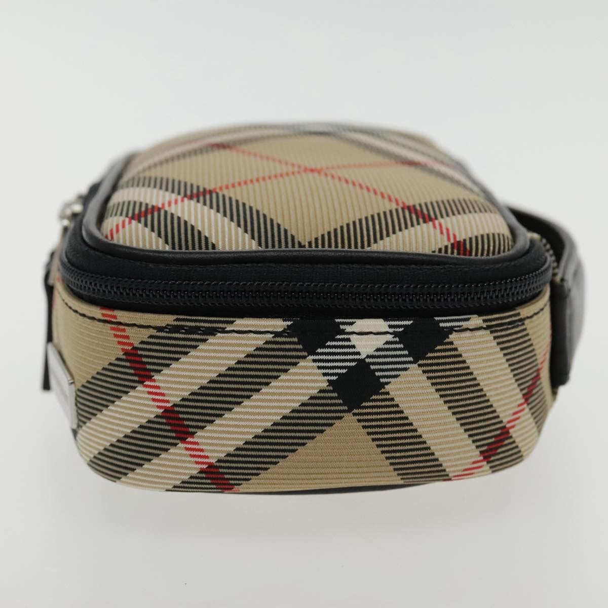 Burberry Nova check Pochette Nylon, BEIGE, NYLON, Clutche & pouche