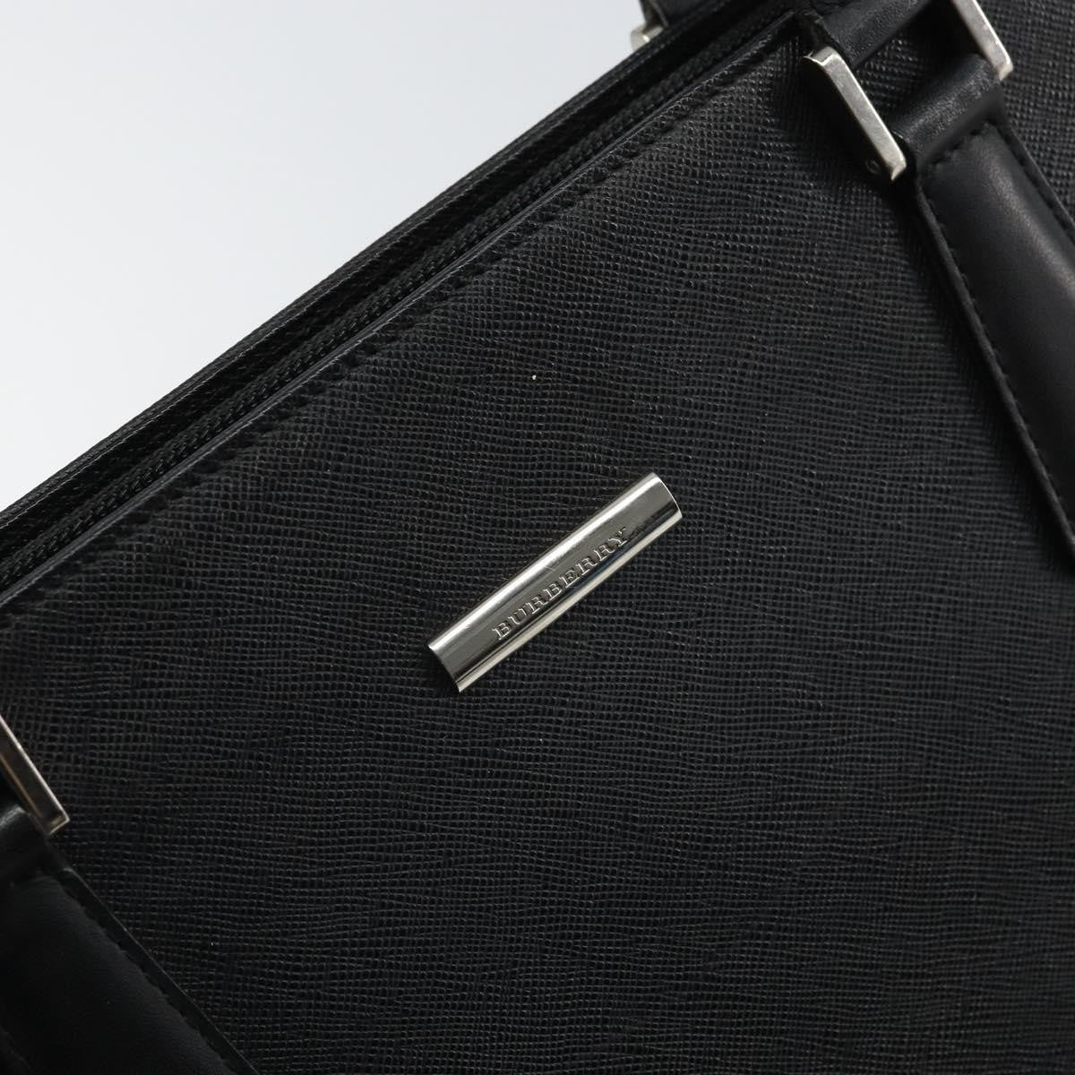 Burberry Vintage tote bag Leather, BLACK, LEATHER, Tote bag