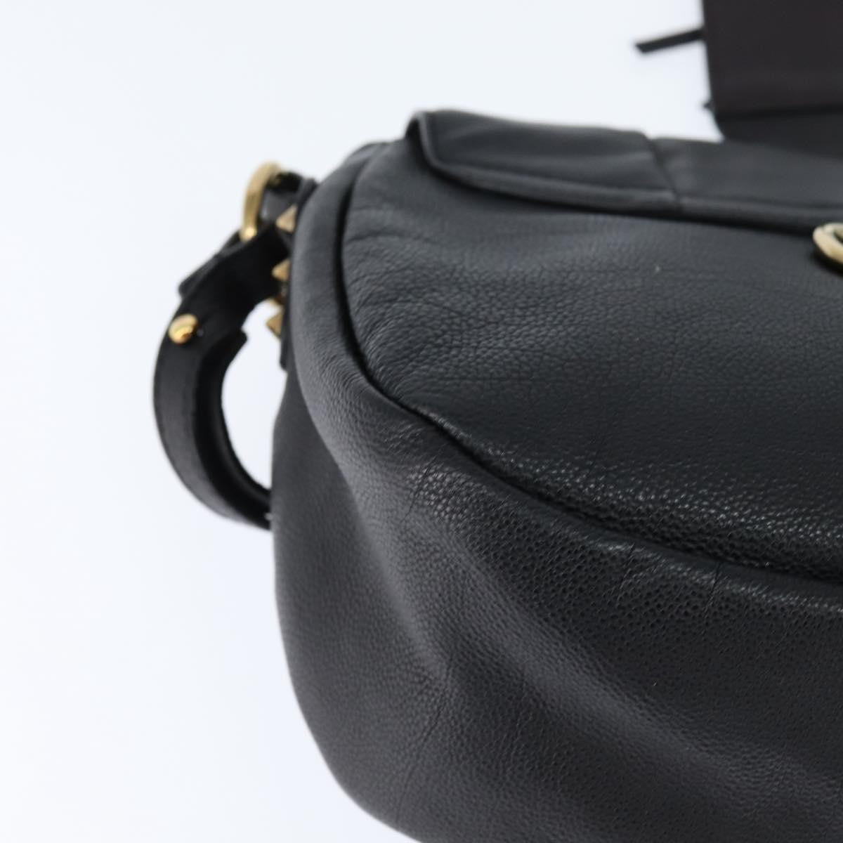 Chloe Elsie Crossbody Bag Leather, BLACK, LEATHER, Shoulder bag