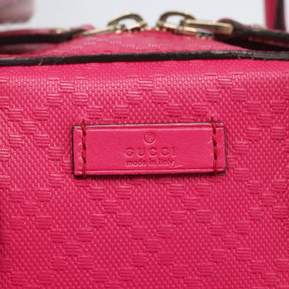 Gucci Bright Top Handle Bag Diamante Leather, PINK, LEATHER, Handbag