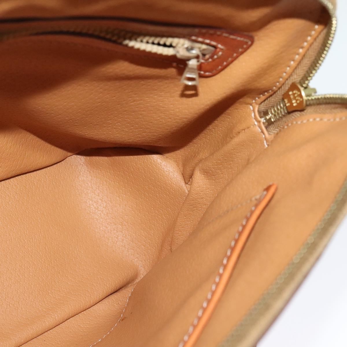 Celine Vintage Macadam Handbag Canvas, Beige, Canvas, Handbag