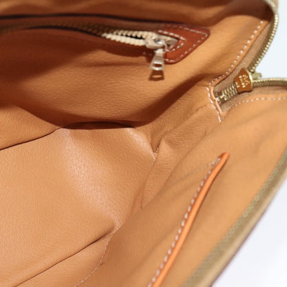 Celine Vintage Macadam Handbag Canvas, Beige, Canvas, Handbag