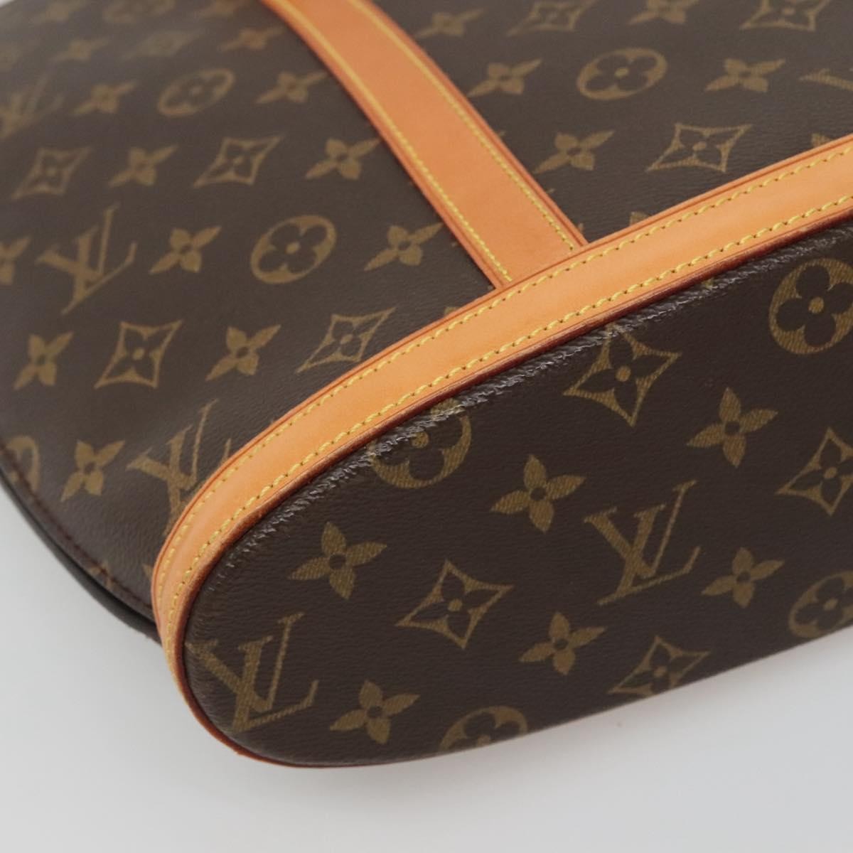 Louis Vuitton Babylone Handbag Monogram Canvas, BROWN, CANVAS, Tote bag