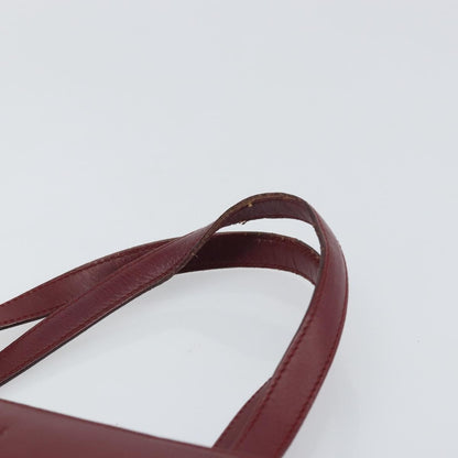 Prada Vintage Handbag Leather, BURGUNDY, LEATHER, Handbag