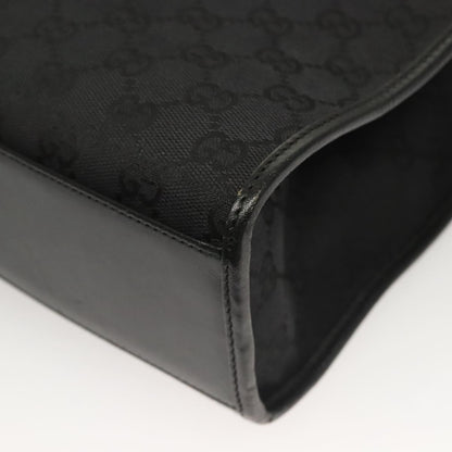 "Gucci Vintage Jackie Tote Canvas, Leather", BLACK, CANVAS, Tote bag