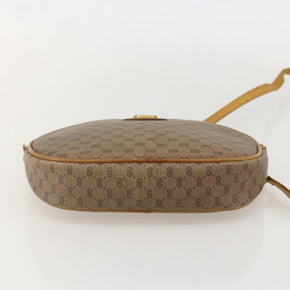 Gucci Micro GG supreme shoulder bag GG canvas, Beige, PVC, Shoulder Bag