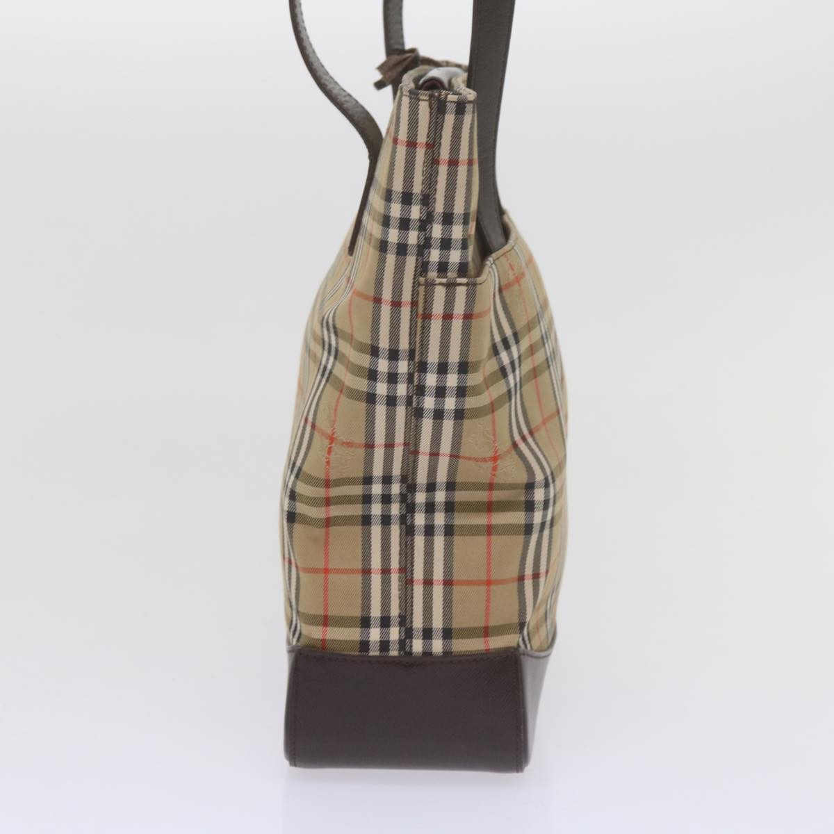 Burberry Nova Check Tote Leather, BEIGE, CANVAS, Tote bag