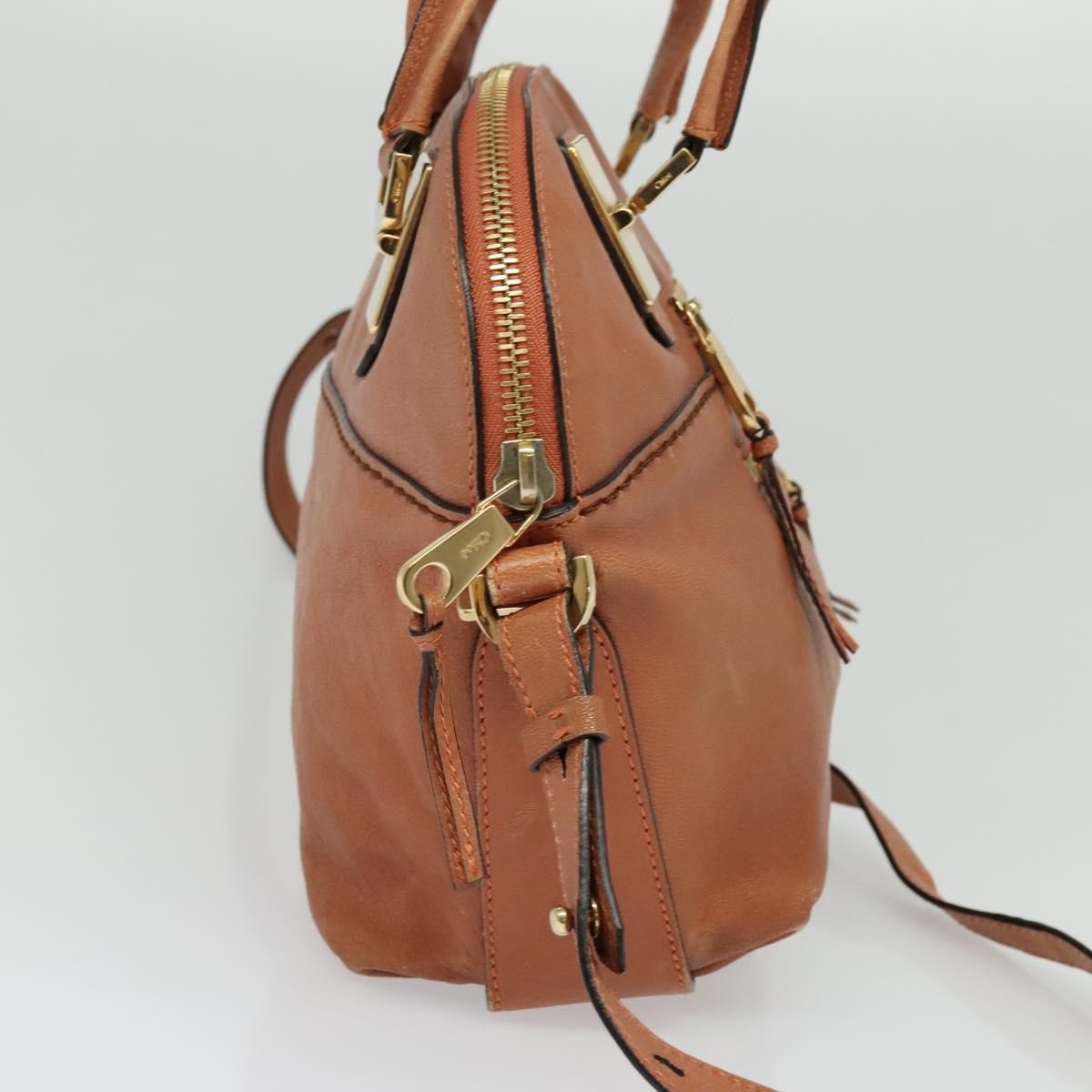 Chloe Angie Tote Leather, PINK, LEATHER, Tote bag