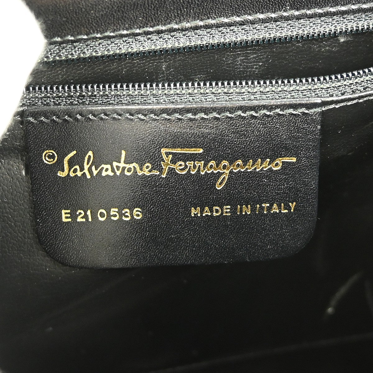 Salvatore Ferragamo Gancini Convertible Top Handle Bag Leather, BLACK, LEATHER, Handbag