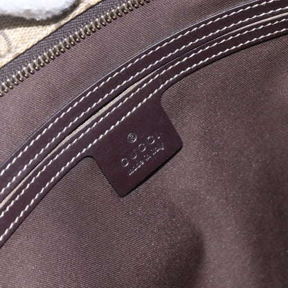 Gucci Zip Top Messenger Bag GG Coated Canvas, BEIGE, CANVAS, Shoulder bag
