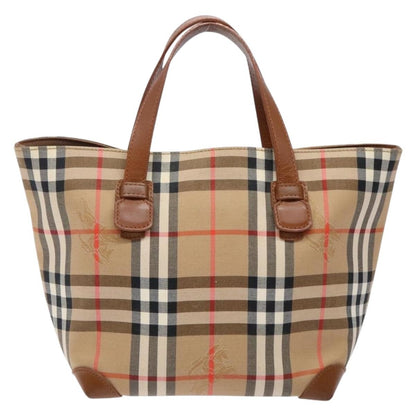 Burberry Nova Check Tote Canvas and Leather, BEIGE, CANVAS, Tote bag