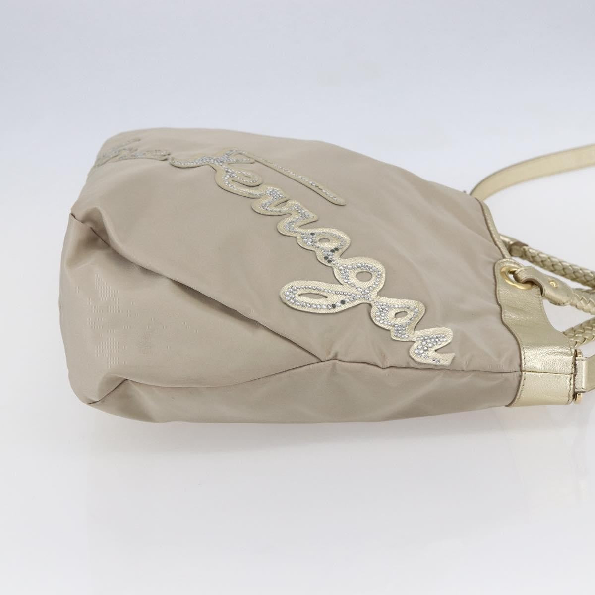 Salvatore Ferragamo Vintage Top handle handbag Nylon, BEIGE, NYLON, Tote bag