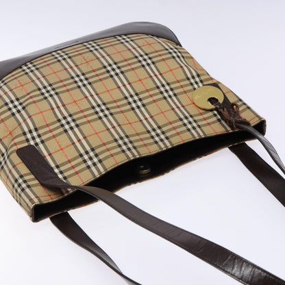 Burberry Nova Check Tote canvas check pattern, BEIGE, CANVAS, Tote bag