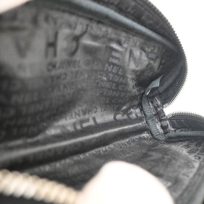 Chanel Chocolate Bar Clutch Nylon, BLACK, NYLON, Clutche & pouche