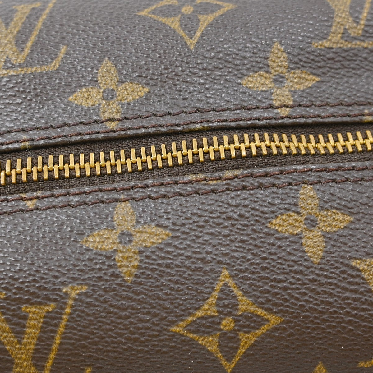 Louis Vuitton Papillon Handbag Monogram Canvas, Brown, Canvas, Handbag