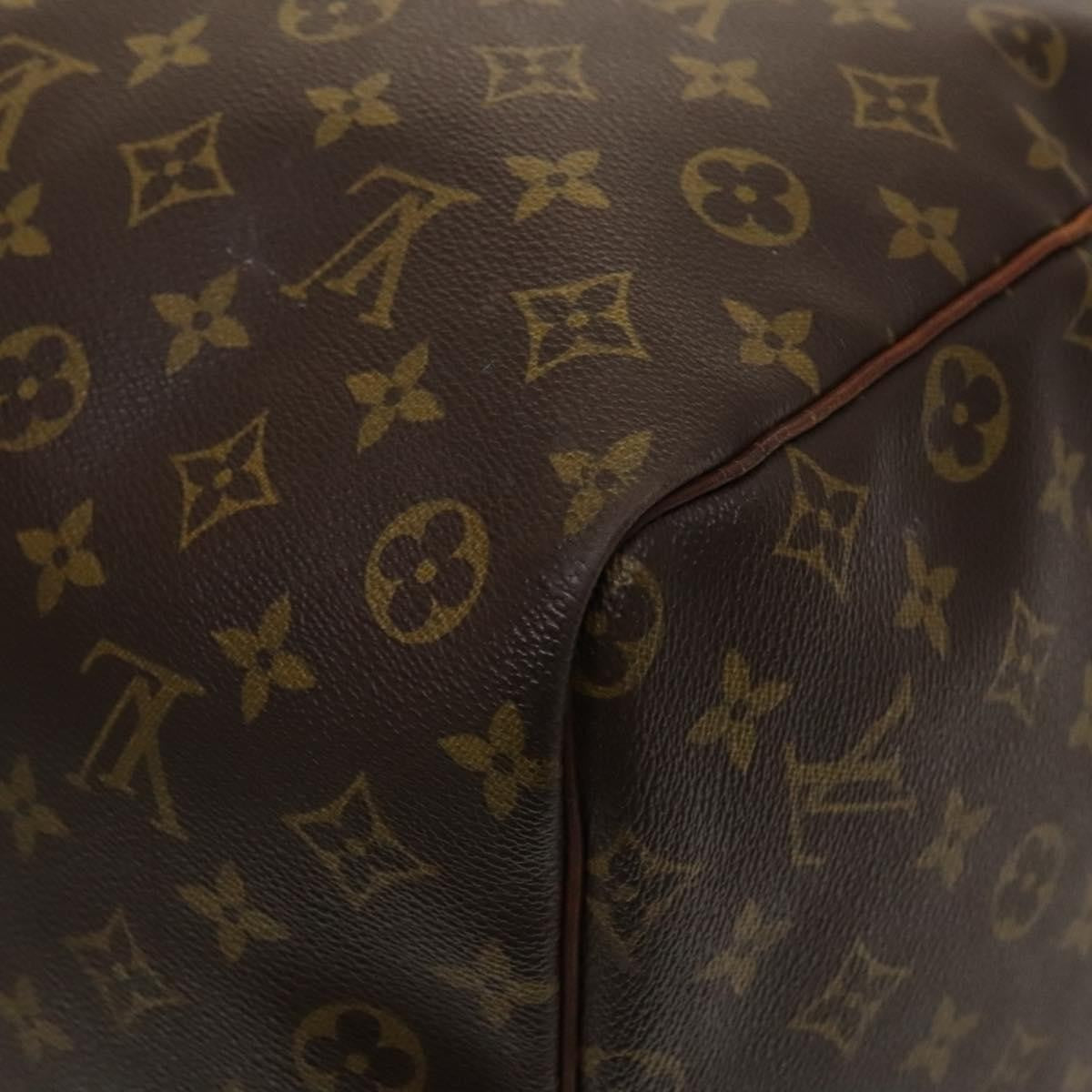 Louis Vuitton Keepall Bag Monogram Canvas, BROWN, CANVAS, Travel bag