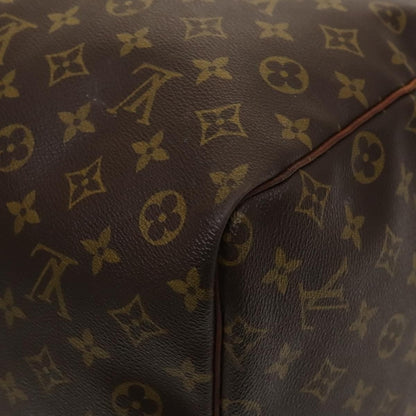 Louis Vuitton Keepall Bag Monogram Canvas, BROWN, CANVAS, Travel bag