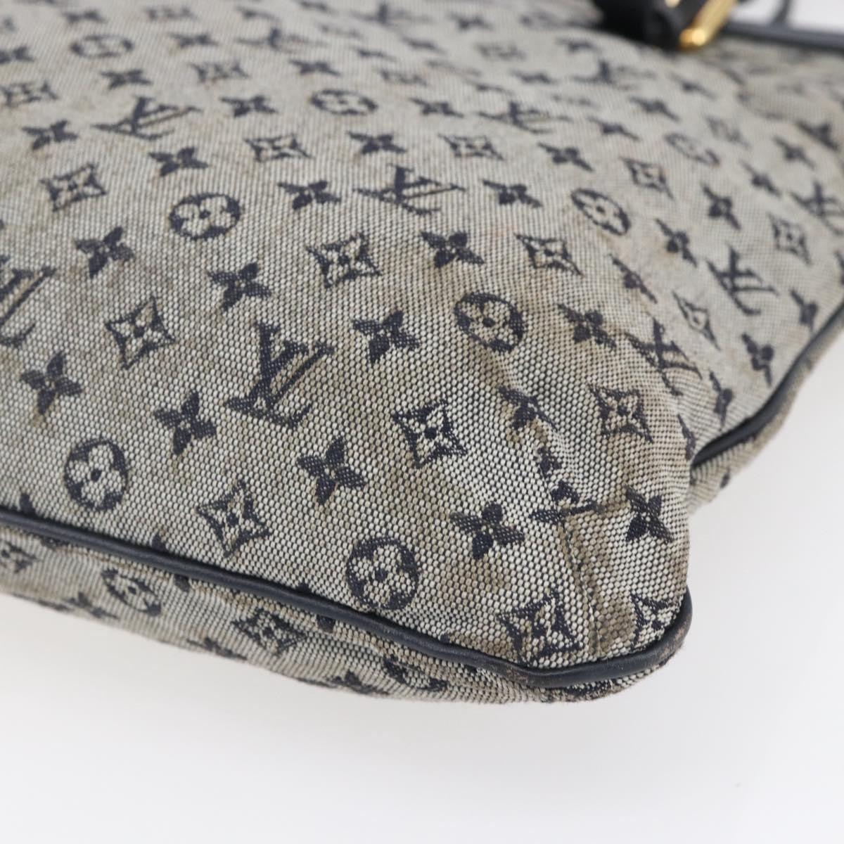 Louis Vuitton Francoise handbag Mini lin, BLUE, CANVAS, Tote bag