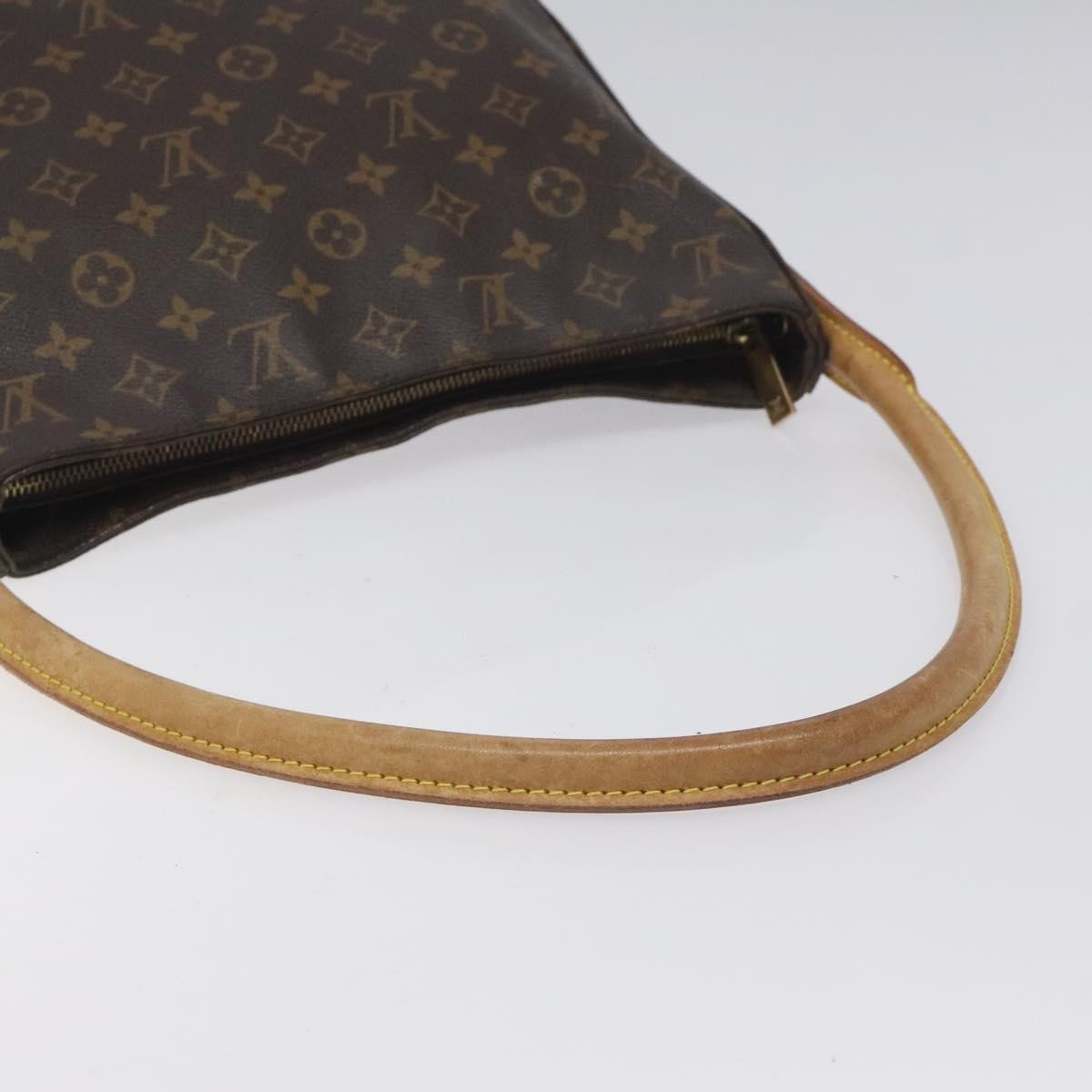 Louis Vuitton Looping Handbag Monogram Canvas, BROWN, CANVAS, Handbag