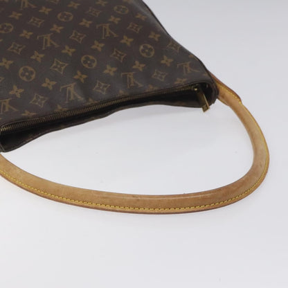 Louis Vuitton Looping Handbag Monogram Canvas, BROWN, CANVAS, Handbag