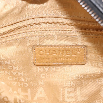 Chanel CC Bowler Quilted Caviar, BLACK, LEATHER, Handbag