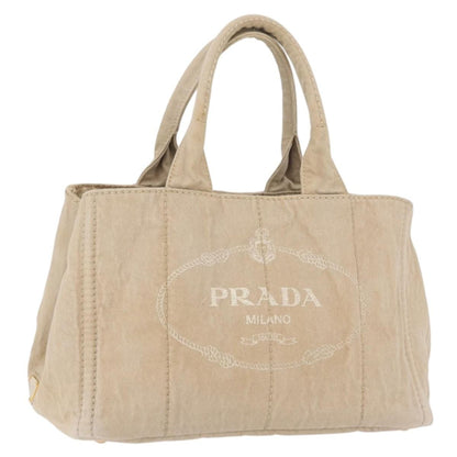 Prada Canapa Tote Canvas, Beige, Canvas, Tote Bag