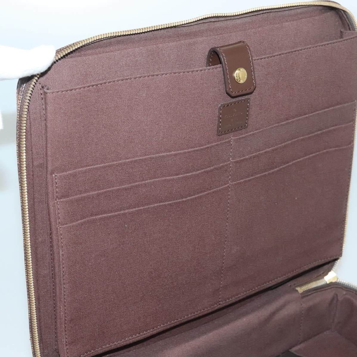 Louis Vuitton Sabana Laptop Briefcase Damier, BROWN, CANVAS, Briefcase