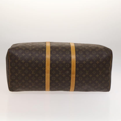 Louis Vuitton Keepall Bag Monogram Canvas, BROWN, CANVAS, Travel bag