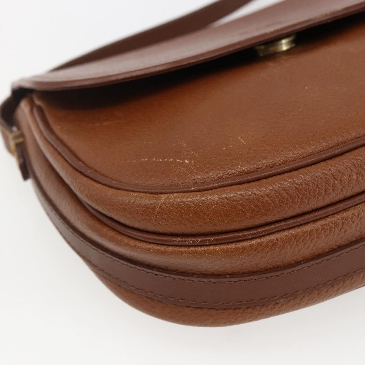 Burberry Vintage Shoulder Bag Leather, BROWN, LEATHER, Shoulder bag