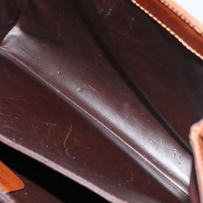 Salvatore Ferragamo Vintage Handbag Leather, BROWN, LEATHER, Handbag