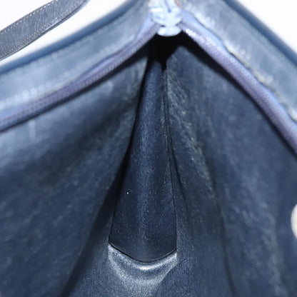Christian Dior Vintage Trotter Shoulder Bag Canvas, NAVY, CANVAS, Shoulder bag