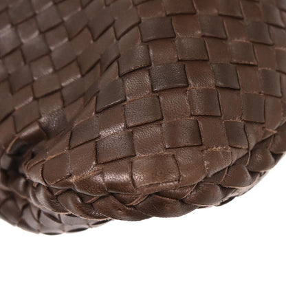 Bottega Veneta Hop Hobo Intrecciato Leather, BROWN, LEATHER, Handbag