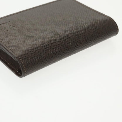 Louis Vuitton Envelope Business Card Holder Taiga Leather, BROWN, LEATHER, Card Holders