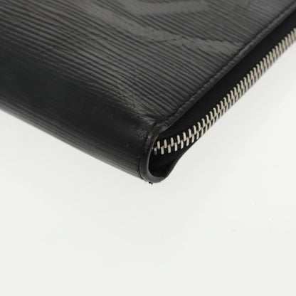 Louis Vuitton Pochette Jour Initials Epi Leather, BLACK, LEATHER, Clutche & pouche