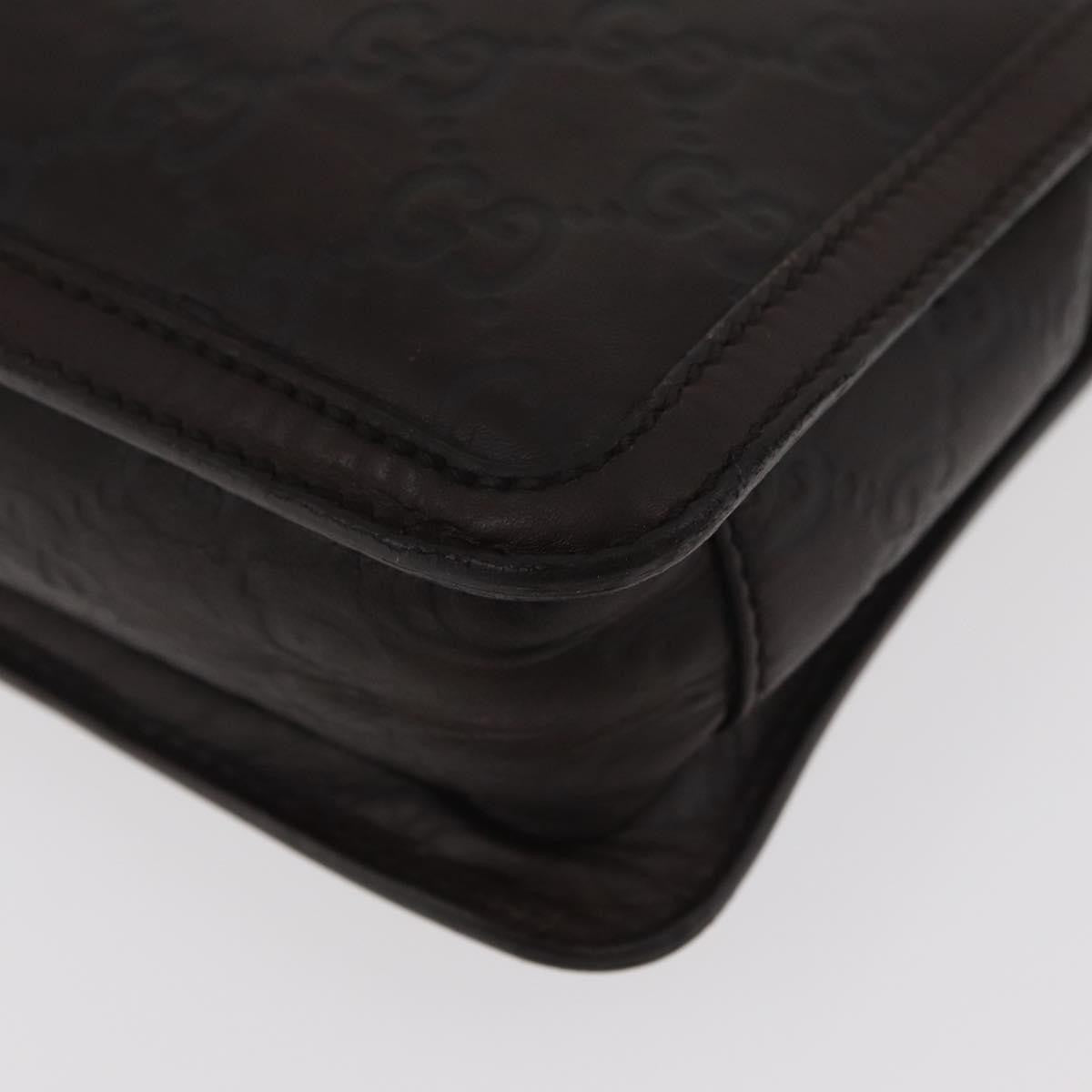 Gucci Zip Pouch Leather, BROWN, LEATHER, Clutche & pouche