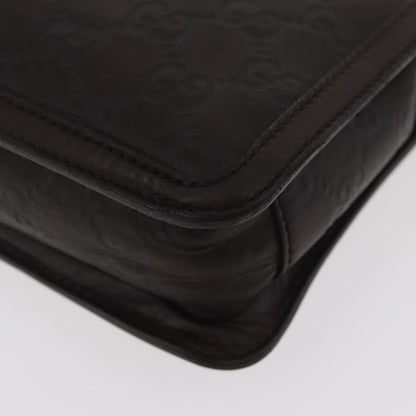 Gucci Zip Pouch Leather, BROWN, LEATHER, Clutche & pouche