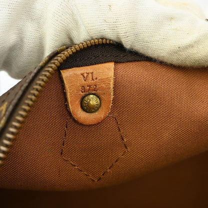 Louis Vuitton Speedy Handbag Monogram Canvas, BROWN, CANVAS, Handbag