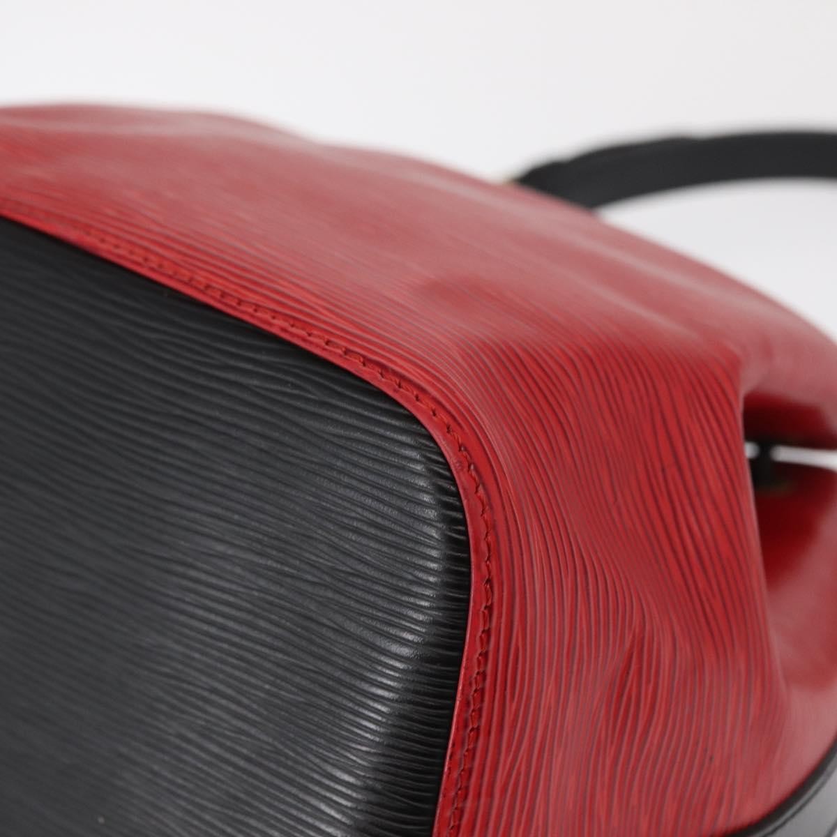 Louis Vuitton Bicolor Petit Noe Handbag Epi Leather, RED, LEATHER, Shoulder bag