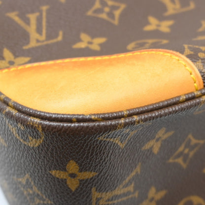 Louis Vuitton Boulogne Handbag Monogram Canvas, Brown, Canvas, Shoulder Bag