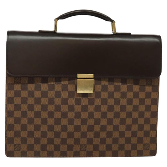 Louis Vuitton Altona Bag Damier, BROWN, CANVAS, Briefcase