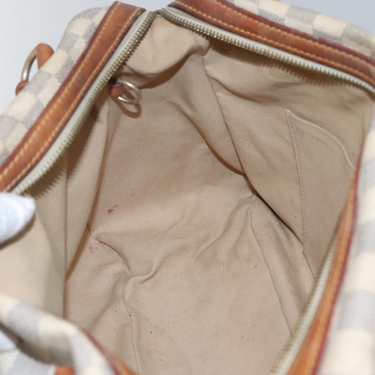 Louis Vuitton Stresa Handbag Damier, WHITE, CANVAS, Tote bag